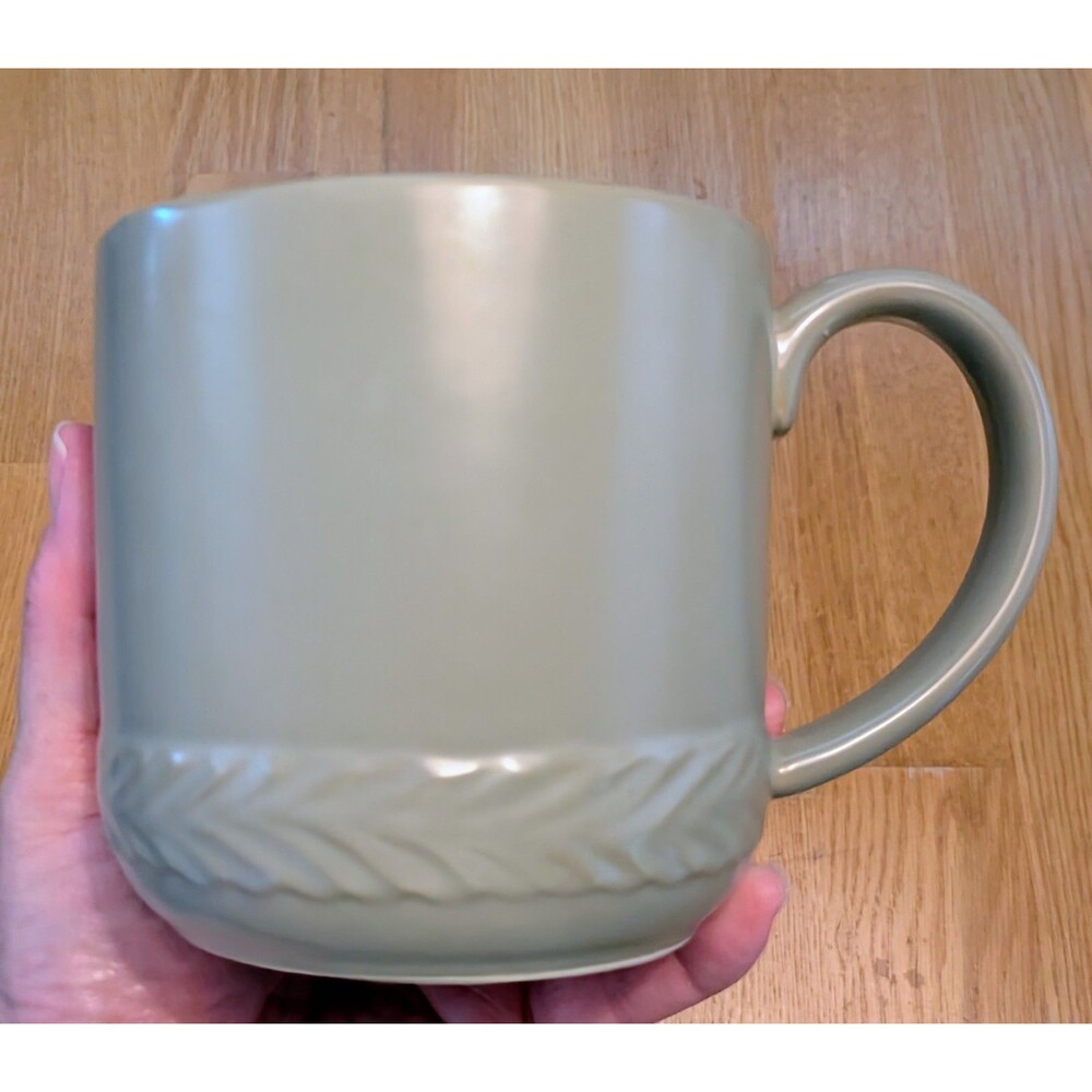 Bee & Willow Asheville Sage 16oz Coffee Rea Cup Mug Sage Green Cottagecore Cute!